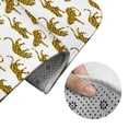 thumbnail image 5 of Honeii Leopard Print Pattern Bathroom Anti-Skid Pad Bathroom Mat Vintage Seamless Pattern Not-Slip Toilet Rug Set, 5 of 6