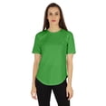 thumbnail image 1 of Inkmeso Coupe Régulière Col Rond Uni pour Femmes Manches Courtes Décontractées Tee-Shirt Doux, 1 of 7