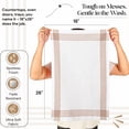 thumbnail image 4 of HEIRLOOM COMFORT Brown and White Cotton Kitchen Towels 5 Pack, Waffle Weave, 16x26 Inch, Super Absorbent, Reversible, Quick Dry Dishcloths for Drying Dishes, Cleaning, Reusable, Everyday Use, 4 of 7