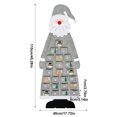 thumbnail image 3 of Bewildely Calendario de Adviento de Navidad de Papá Noel con 24 bolsillos, adorno para colgar en la pared, aperitivos, galletas, decoración para el Kits de decoración para fiestas Gris Bewildely HA010056-02, 3 of 6