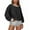 Black, variant on Qulqfy Winter Sweatshirts Women Fall Long Sleeve Crew Neck Shirts Womens Beige Tops L