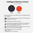 thumbnail image 3 of Mistaha Bluetooth Wireless Multimedia Media Button Remote Control for Android/iOS Devices - Black Silicone Bluetooth Remote Button with Selfie Function for Music Playback - CR2025 Battery Inside -, 3 of 6