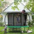thumbnail image 5 of 10FT Trampoline with Safety Enclosure Net & Ladder for Kids,Outdoor Recreational Trampolines,Green, 5 of 9