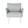 thumbnail image 7 of Christopher Knight Home Outdoor Rope Woven Lounge Chairs with Cushions, Steel Frame, Off White+Grey, Set of 2, 7 of 7