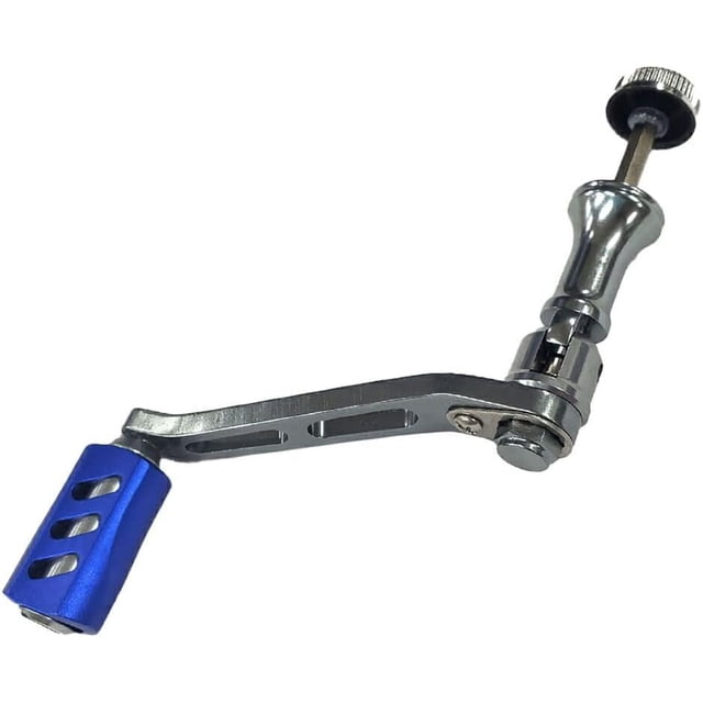 Woeilo Poignée de Moulinet de Pêche Pièces de Rechange Légères en Alliage d'Aluminium Haute Résistance Accessoires de Moulinet de Pêche Bleu-Petit pour 1000-5000 Bleu-Petit pour 1000-5000