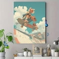 thumbnail image 4 of Qisvanset 12x16 Inch The Great Wave Off Kanagawa Inspired Canvas Print Wall Art, 4 of 5