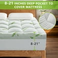 thumbnail image 4 of Bamboo Mattress Topper Twin for Back Pain,Extra Thick and Soft Mattress Pad with 8-21" Deep Elastic Pocket, Plush Soft Down, 4 of 6