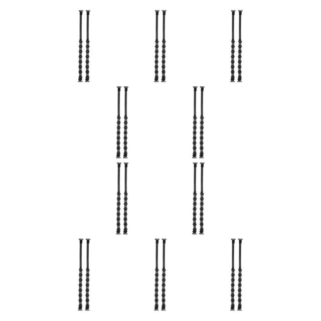 Sonducket 1 par de correas para sujetador, accesorio DIY, mano de obra fina, poliéster, antideslizante, práctica bolsa de instalación, cuerda, tipo 4 10piezas