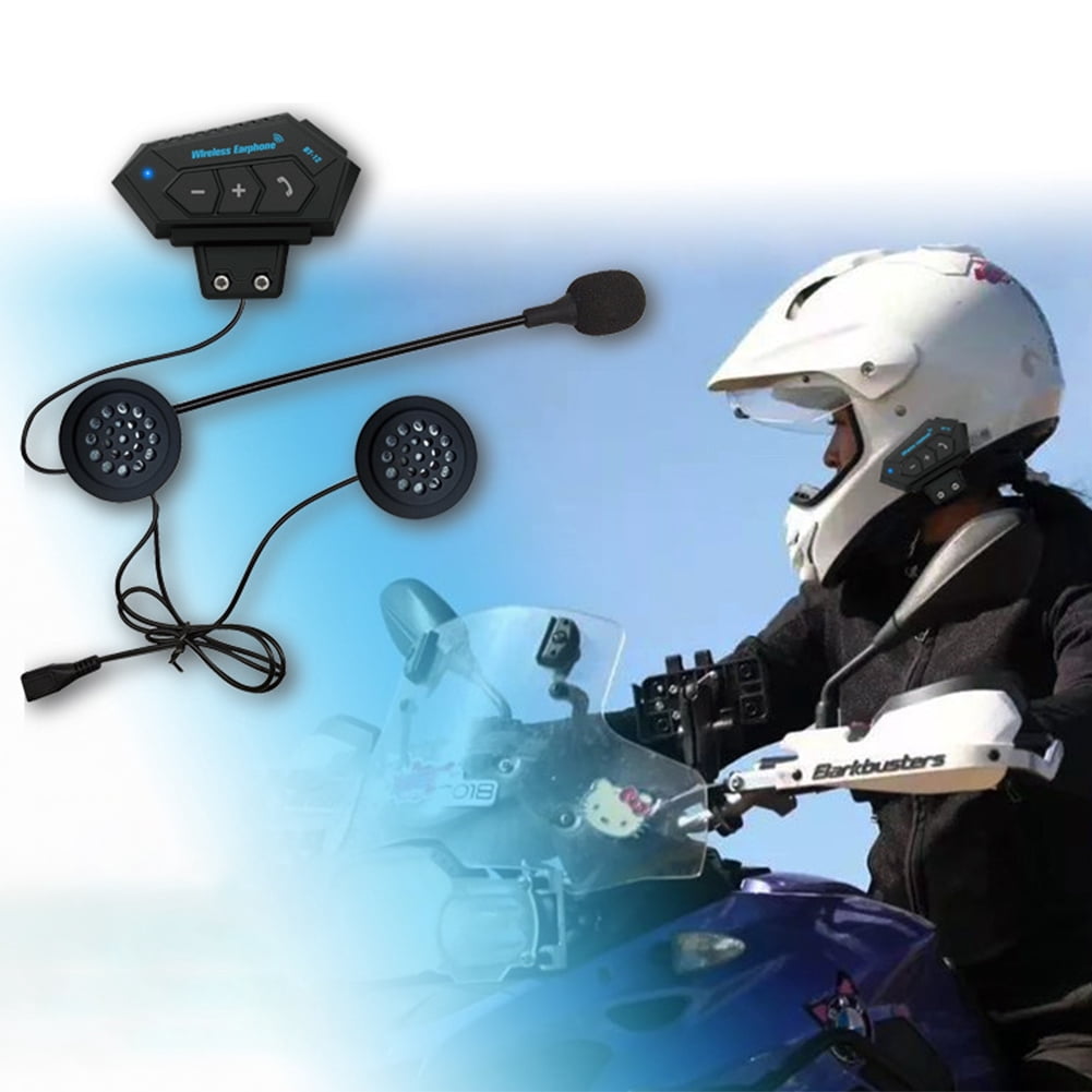 BT12 Motorcycle Helmet BT Headset Headphone Speakers Support Hands-free  Calling for Answering Rejecting Hanging | Walmart Canada