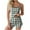 Green, variant on TAGOLD Womens Pajama Set Print Sleeveless Camisole Elastic Waist Modern Summer Light Casual Shorts 2 Piece Set
