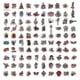 thumbnail image 4 of 100 Retro Tattoo Skull Color Trend Stickers Suitcase Phone Case Laptop Skateboard Stickers, 4 of 5