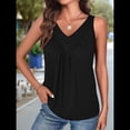 thumbnail image 2 of Chaleco Sin Mangas con Cuello en V para Mujer, Negro, Talla XL, 2 of 4