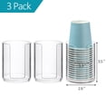thumbnail image 2 of Dispensador de vasos de baño Tbestmax de 90 ml para almacenamiento en encimera, 3 unidades, 2 of 7