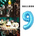 thumbnail image 4 of 16 pulgadas Tamaño grande Oro Plata Rosa Oro Número Globo Cumpleaños Decoraciones para fiestas de bodas Globos de aluminio Niño Niño Juguete Kits de decoración para fiestas impreso azul nueve Toystoory HA002665-59, 4 of 6