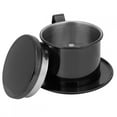 thumbnail image 3 of Coffee Pot, Hand Drip Leaking Pot Hand Brewed Coffee Pot Drip Filter Cup Reusable Stainless Steel with Circular Plate Water Separator for Home Kitchen Office Restaurant, 3 of 7
