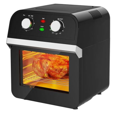 

12.7QT 1600W Electric Rotisserie Dehydrator Convection Air Fryer Toaster Oven