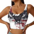 thumbnail image 1 of Balery American Flag Eagle Art Sujetadores deportivos con espalda cruzada para mujer, acolchados, sin costuras, de alto impacto, ideales para yoga, gimnasio, entrenamiento y fitness.-XX-Large, 1 of 8