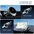 thumbnail image 4 of Car Phone Holder Charger with Magnetic Wireless Charging, 15W Max Quick & Efficient Charging, Super Strong Magnet 360° Rotation Dashboard & Vent Mount for Secure Driving and Easy Installation, 4 of 9