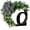 C, variant on RKZDSR Decorative Letter Wreath with Bow Knot Pendant - Door Hanging Home Decor, Rattan Ring for Wall and Window Decoration