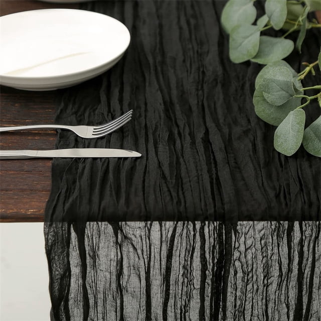 10 piezas de camino de mesa de gasa rústica estilo bohemio para bodas, despedidas de soltera, fiestas de cumpleaños, decoración de mesa