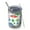 White Dinosaur Leaf, variant on 12oz Tumblers White Dinosaur Leaf Pattern Vacuum Insulated Stainless Steel Travel Tumbler Cups Mug with Lid and Straw for Beer,Coffee,Beverages with Cleaning Brush for Cold & Hot Drinks