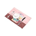 thumbnail image 3 of MKHERT Cute Ice Cream and Cupcake with Flower in Pink Kawaii Anime Style Placemats Table Mats for Dining Room Kitchen Table Decoration 12x18 inch,Set of 4, 3 of 4
