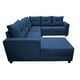 thumbnail image 4 of Sala Esquinera en U El Bazar Store Hera Azul marino 160x275x215 cm 4 Salas en 1 Tela Lino nacional Modular Chaise love seat sofa, 4 of 8