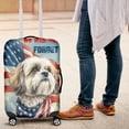 thumbnail image 4 of Patriot Shih Tzu We Will Never Forget Patriotic Remembrance Day Travel Luggage Cover Lion Dog Lover Gifts Suitcase Dust Protective Decor - 12014, 4 of 5