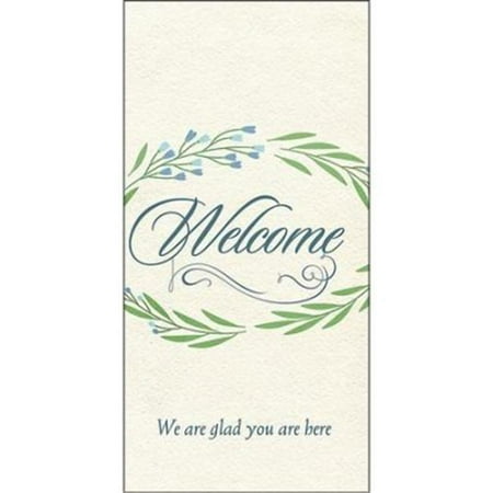 B & H Publishing Guest Card-Welcome - We Glad You Are Here - Pack of 50