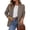 Plaid Brown, variant on Fall Blazers for Women Business Casual | Long Sleeve Plaid Houndstooth, Notch Lapel Pockets, Oversized Blazer Outerwear, Trendy Suit Jackets, Winter Work Outfits