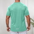 thumbnail image 4 of Men's Athletic Performance T Shirt for Summer Wear Comfortable Round Neck Sports Shirt for Running and Fitness Mens Shirts Tall Sizes Shirts for Men Big and Tall Mens Novelty T Shirts, Size XXXXL, 4 of 5