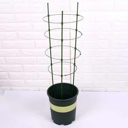 Mr.Garden Mini Trellis Garden Trellis for Potted Climbing Plants Support 7" Dia x 8.1" Dia x 9" Dia x 10.23" Dia x 35.4" H,4 Rings, 3 Sets