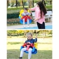 thumbnail image 4 of Baby Swing, 3 in 1 Baby Kids Swing, Baby Swing Seat with Backrest and Safety Belt, 6 Months to 6 Years, Indoor Outdoor Swing Set (Blue 3 in 1), 4 of 5