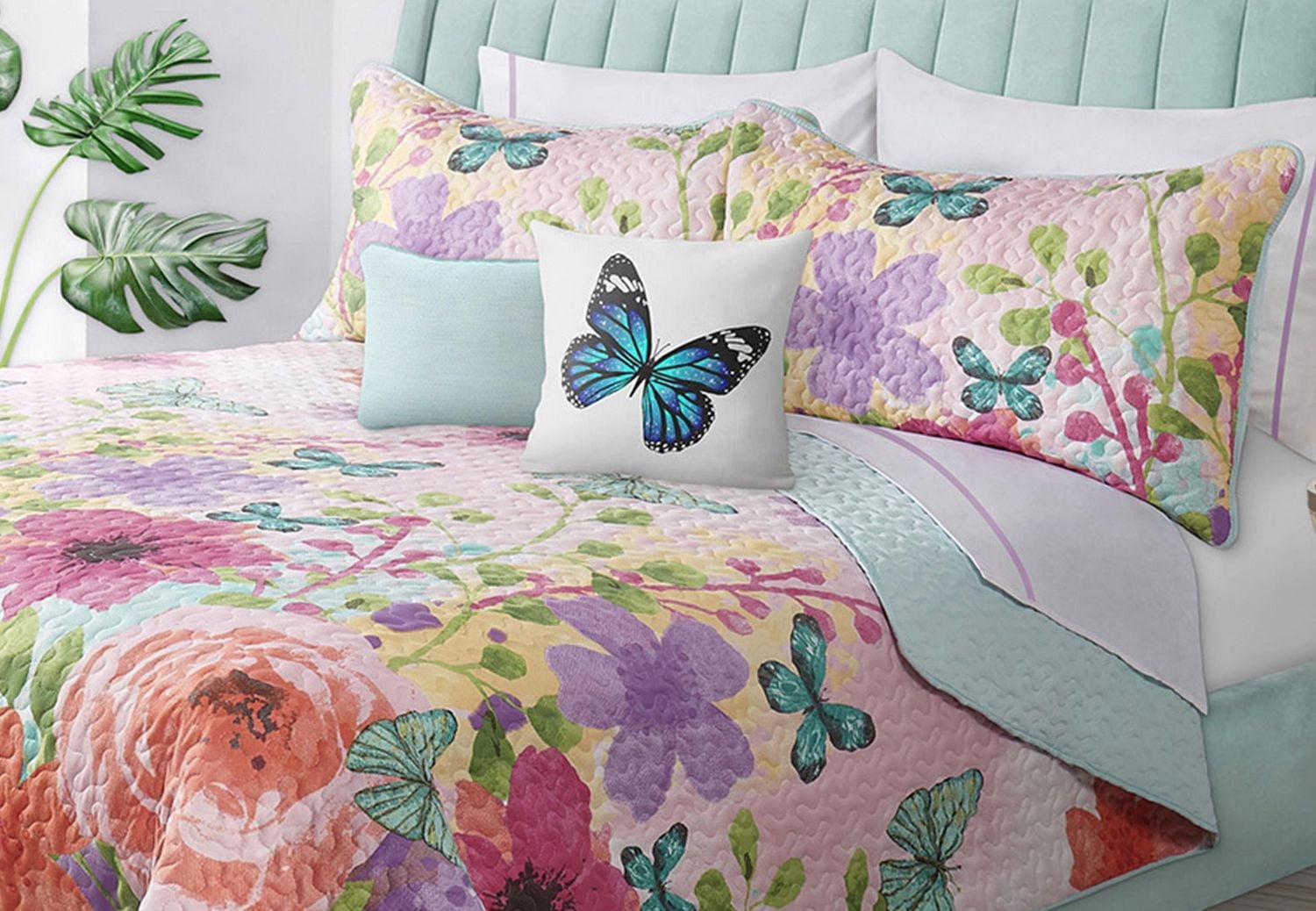 Safdie & Co. Quilt 3PC K Printed Felicity