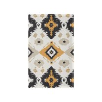 Yayeee Blank Wall Plate Cover 1-Gang 4.5"x2.7" Home Unused Decorative Outlet, White and Black