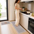 thumbnail image 5 of Anti Fatigue Kitchen Floor Mats Set of 2, Waterproof Kitchen Sink Runner Rug, Standing Mat Cushioned Kitchen Rugs, Comfort Doormat 16''x24''+16x47" (Gray-A), 5 of 7