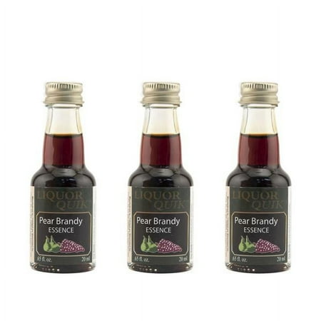 Pear Brandy Liquor Quik Essence 3 per Pack (20 ml | 0.65 fl oz)