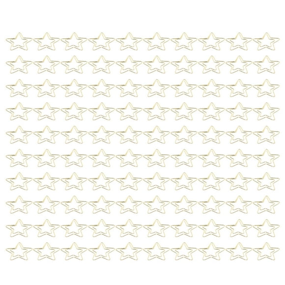 Mini Pinces à Papier, Application Large Pinces à Papier Dorées Portables Antirouille pour Étoile en Papier