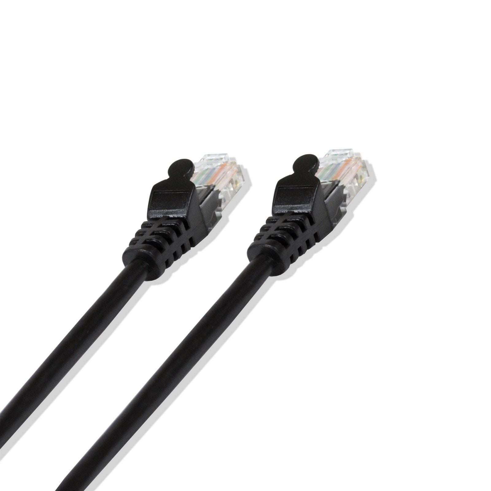 15FT Cat6 Black Ethernet Network Patch Cable RJ45 Lan Wire 15 Feet (10 Pack)