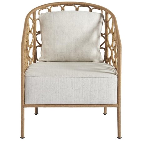 Coastal Living by Universal Furniture Escape Brown Rattan Pebble Accent Chair