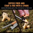 thumbnail image 3 of FireFlame Fire Plugs Fire Starter - Quick Instant 100% Waterproof All-Purpose Indoor & Outdoor FireStarter Tinder Tabs, for emergency Survival, Charcoal Grill - Odorless & Non-Toxic - 50 Plugs in Bag, 3 of 9