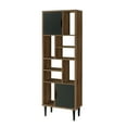 thumbnail image 5 of OS Home and Office Furniture 23.5" 2-Door Wood Accent Bookcase in Danish Walnut, 5 of 8