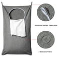 thumbnail image 2 of Bolsa para colgar ropa sucia con ganchos ajustables de acero inoxidable, la mejor opción para guardar ropa sucia, gris, 2 of 5