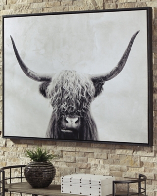 Signature Design by Ashley Casual Pancho Wall Art Black/White
