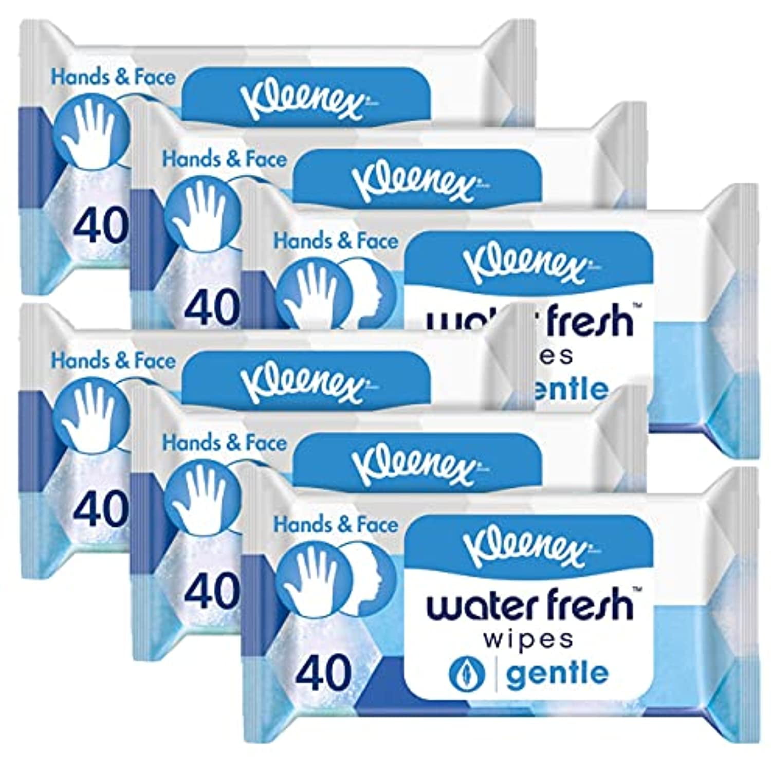 Kleenex Water Fresh Wipes With a Touch of Aloe Vitamin 40 Count Pack 6 - Walmart.com