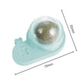 thumbnail image 2 of Juguete de limpieza de plástico para gatos, bola de energía de hierba gatera segura para suministros de salud para mascotas (verde) Tmvgtek Para estrenar, 2 of 3
