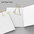 thumbnail image 4 of Clips de Papier Mignons, Forme de Matériel en Métal en Forme de Trombones Processus de Galvanoplastie Pratique Fiable pour une Utilisation Quotidienne pour la Classification des Documents, 4 of 8
