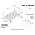 thumbnail image 7 of Metro Platform Bed with Flat Panel Foot Board and 2 Urban Bed Drawers in, Multiple Colors and Sizes, 7 of 7