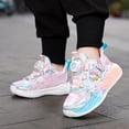thumbnail image 5 of Willtoo Girls Kid's Butterfly Running Sneaker Tennis Mesh Athletic School Gym Lace-up Back to School Walking Shoes, 5 of 6