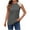 Gray, variant on ZyeKqe Womens Lace Cap Sleeve Tops Pleated Crewneck Summer Tank Tops Dressy Casual Sleeveless Shirts Blouse